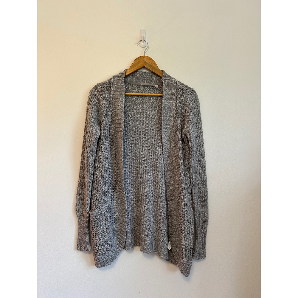 RD Style Gray Marl Chunky Knit Open Front Cardigan Sweater | Size XS